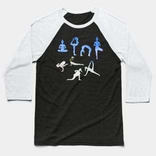 Beach Yoga Baseball T-Shirt